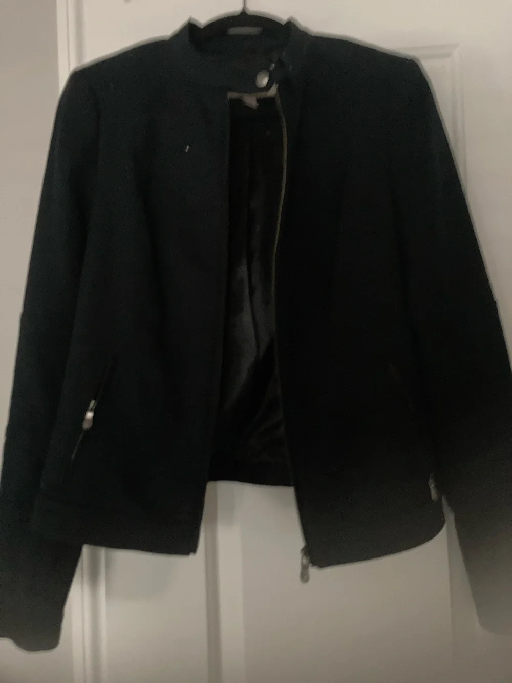 Banana Republic Black Lightweight Zip Jacket
